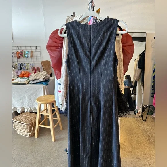 Vintage pinstripe dress - Picture 4 of 4